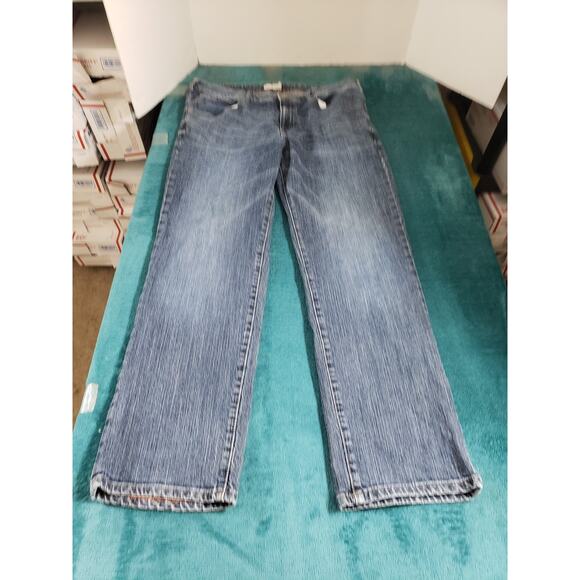 Lee Jeans Size 36x32 Mens Blue Denim Pants Stretch Mid Rise Straight L342 - Picture 1 of 13